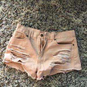 Forever 21 pastel pink shorts